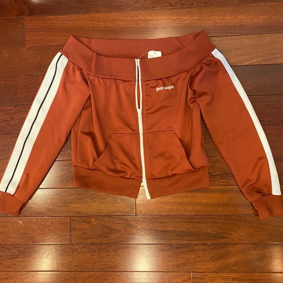 Palm Angels Off-shoulder full-zip sweatshirt - Picture 3 of 9